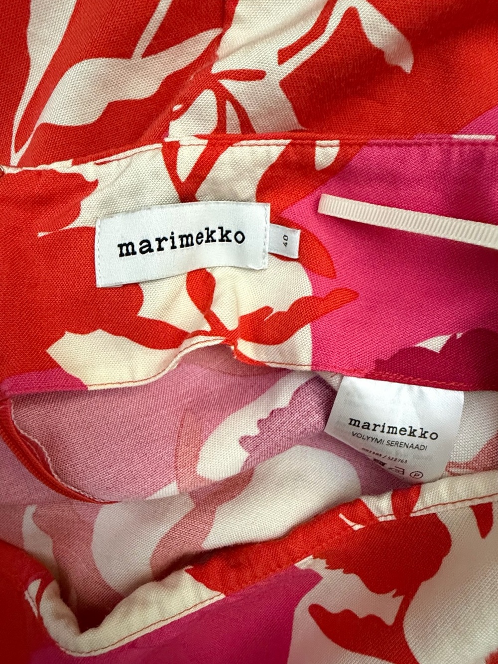 Marimekko Anthropologie Volyymi Serenaadi Midi Linen Blend Skirt Size 40 S/M - Picture 4 of 9